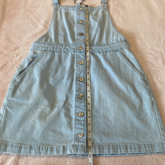 American Eagle Denim Dress Light Wash Button Down Jean Y2K 00s‎ 90s Large - Picture 6 of 6